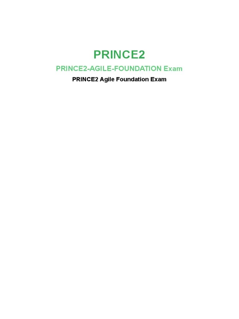 PRINCE2 Agile Foundation Demo | PDF | Business