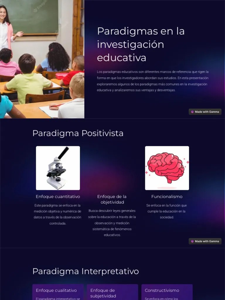Paradigmas En La Investigacion Educativa | PDF | Paradigma | Subjetividad