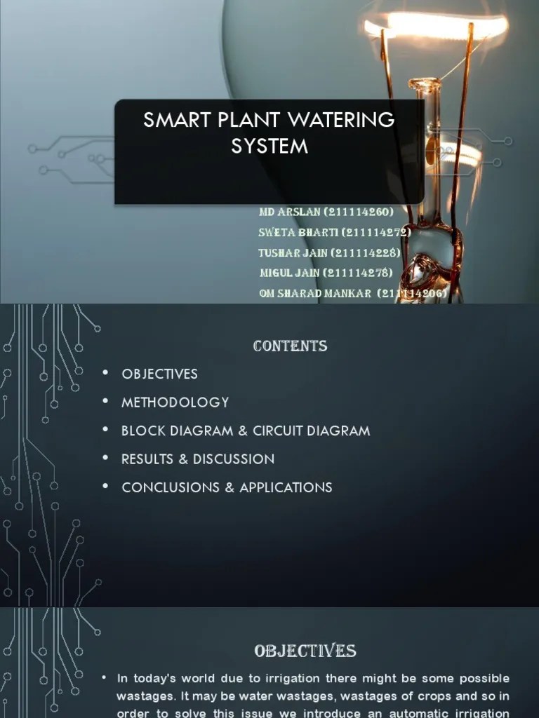 Smart Plant Watering System | PDF | Irrigation | Arduino