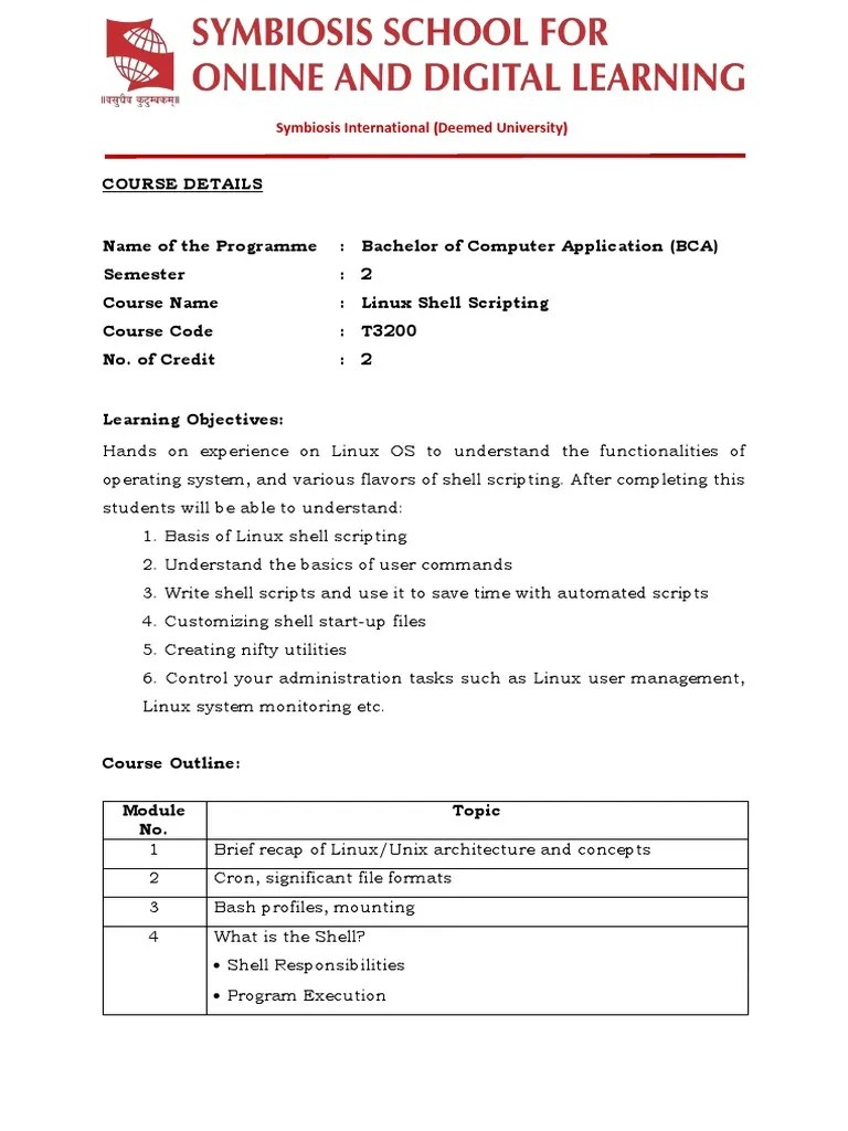 5-Linux Shell Scripting | PDF | Shell (Computing) | Scripting Language