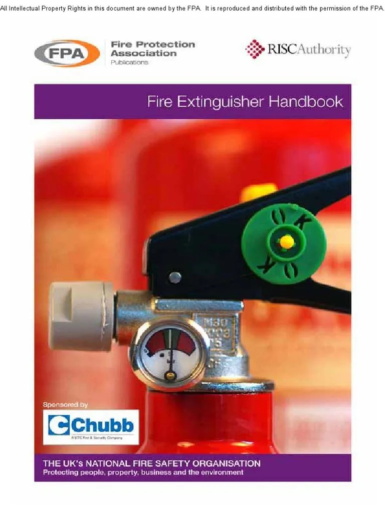 FPA Fire Extinguishers Handbook | PDF | Combustion | Fires