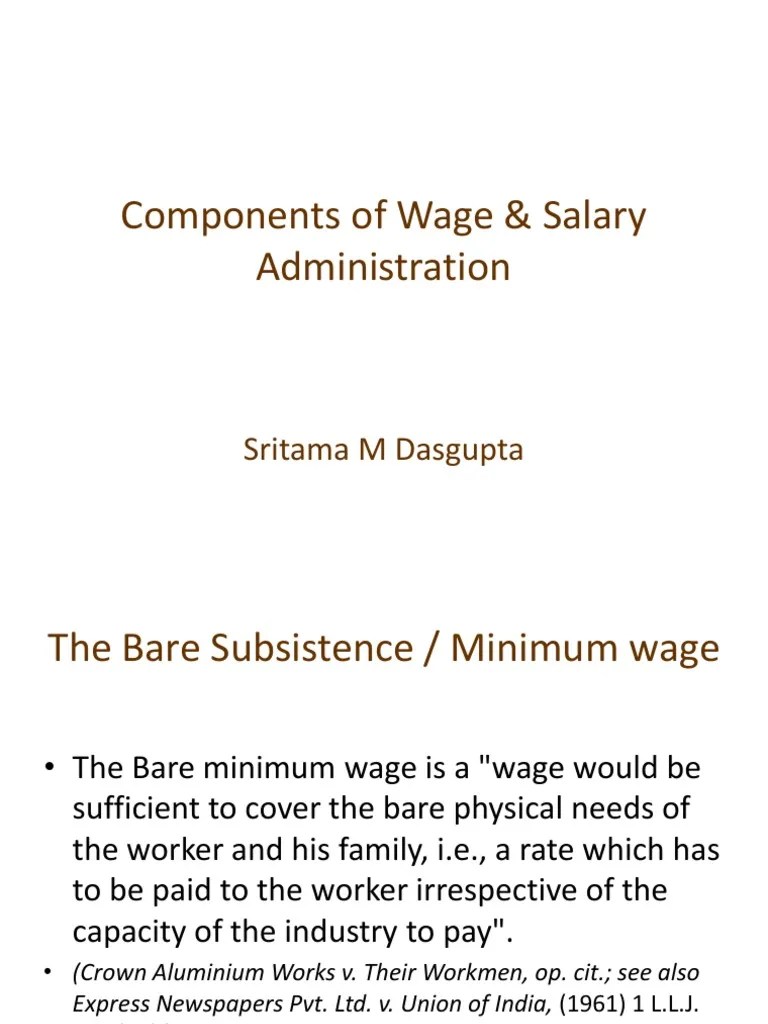 Types Of Wages SM | PDF | Piece Work | Living Wage