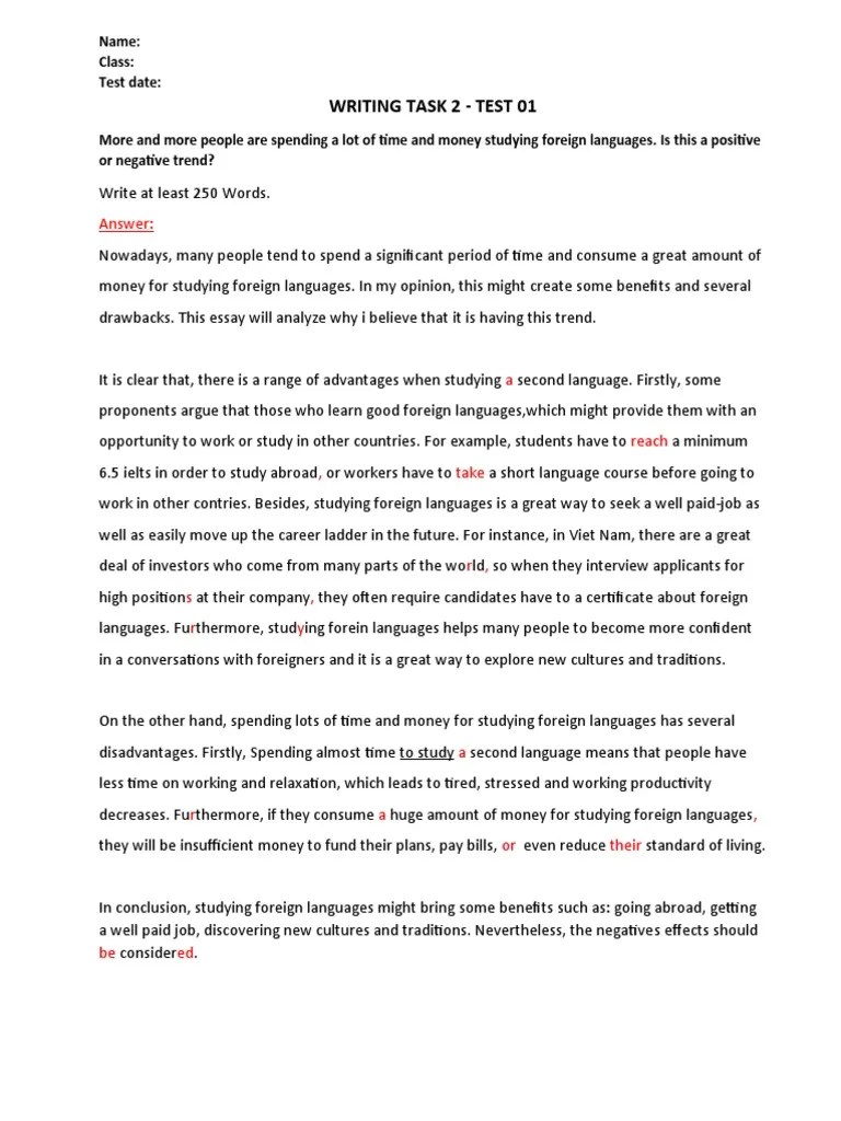 IELTS WRITING TASK 2 Test 01 02 03 | Download Free PDF | Foreign Language | Money