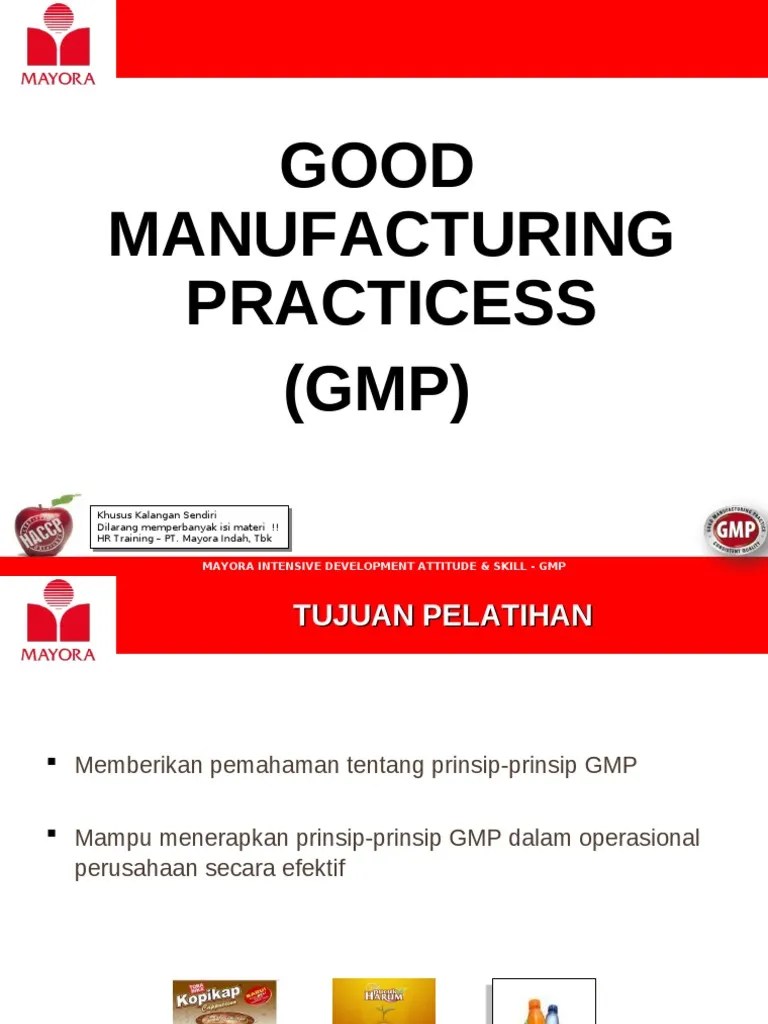 Training GMP | PDF