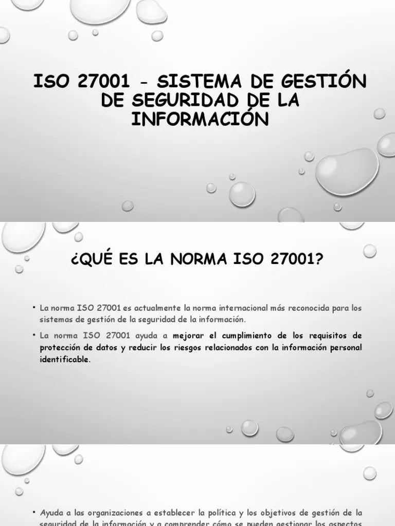 ISO 27001 - Sistema De Gestión De Seguridad (1) | PDF | Seguridad De Información | Tecnologías ...