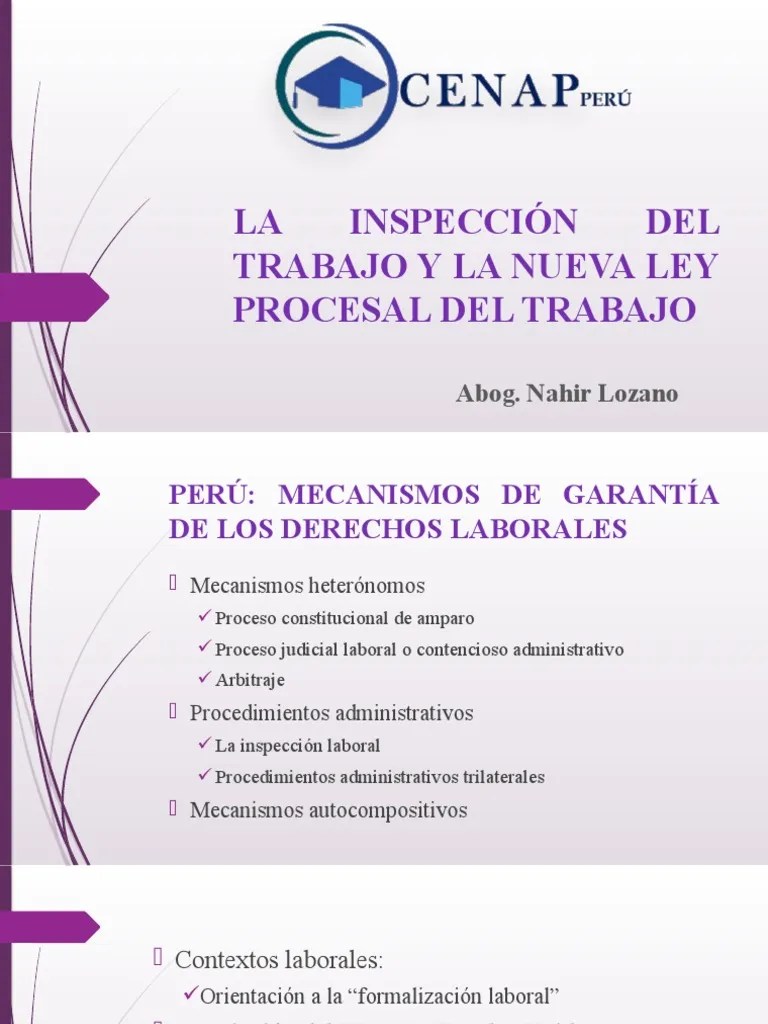 Tema 5 - La Inspección Del Trabajo | PDF | Derecho Laboral | Judicaturas