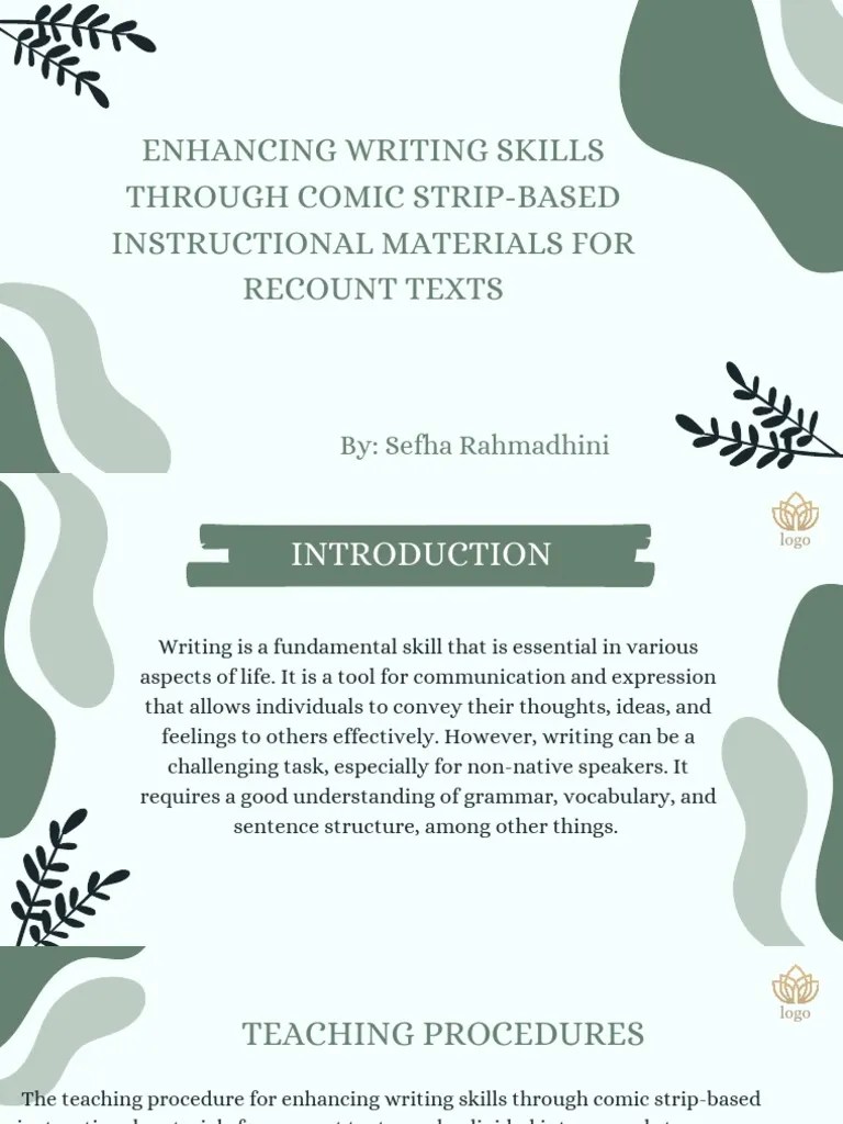 Enhancing Writing Skills Through Comic Strip-Based Instructional ...