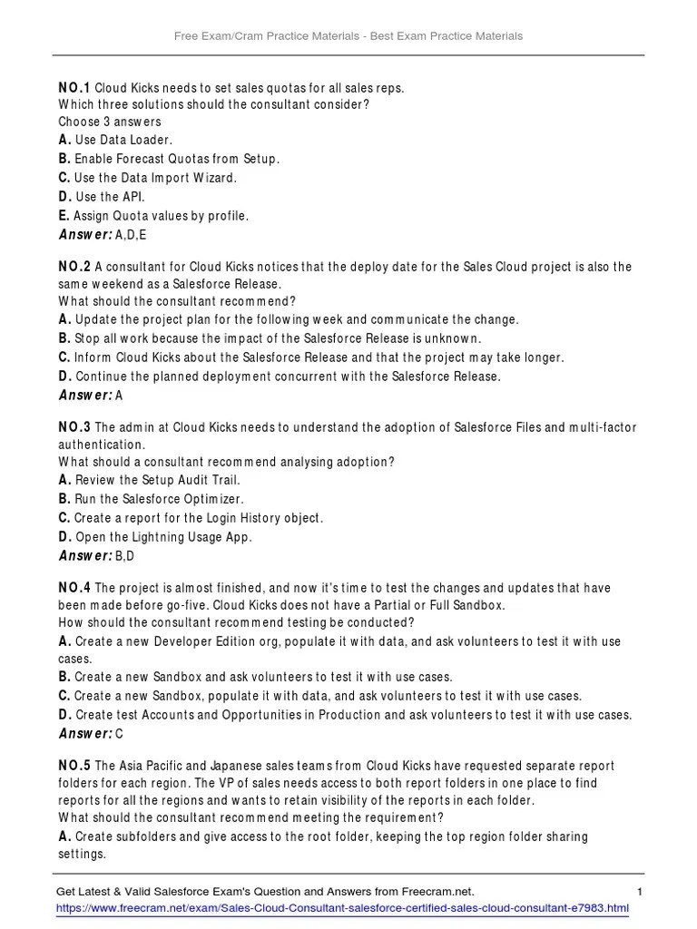 Sales Cloud Consultant | PDF | Customer Relationship Management | Cloud ...