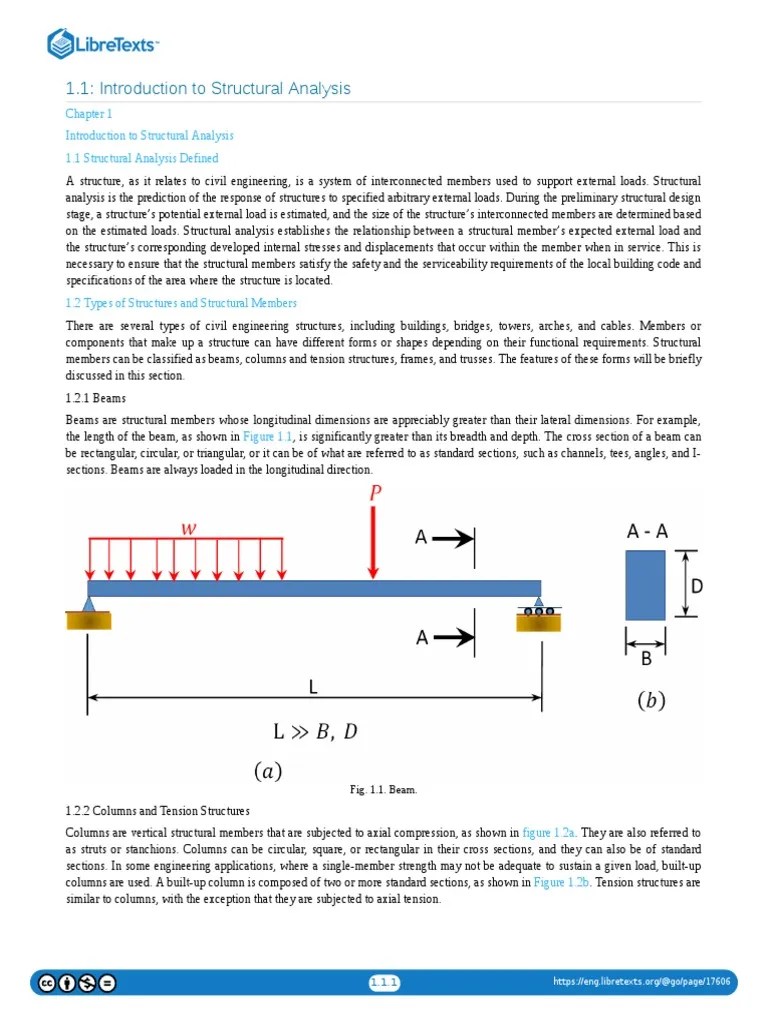 1.01 Introduction To Structural Analysis | PDF | Structural Analysis ...