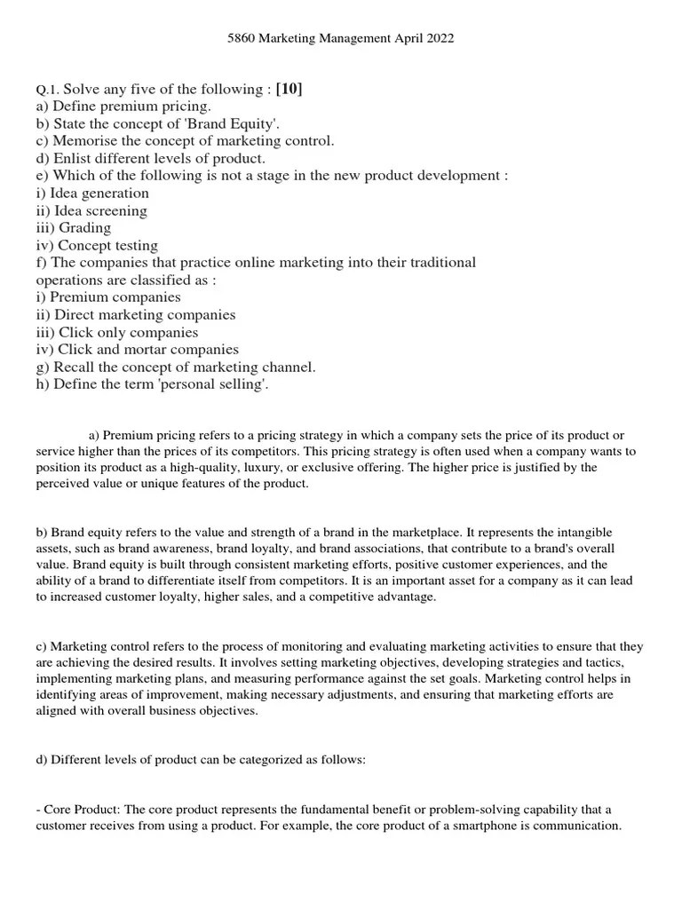 201 Marketing Management | PDF | Brand | Marketing