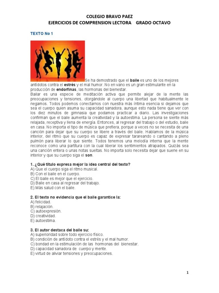 TALLERES DE COMPRENSION LECTORA GRADO NOVENOpara Trabajo Virtual | PDF | Gene | Esquizofrenia