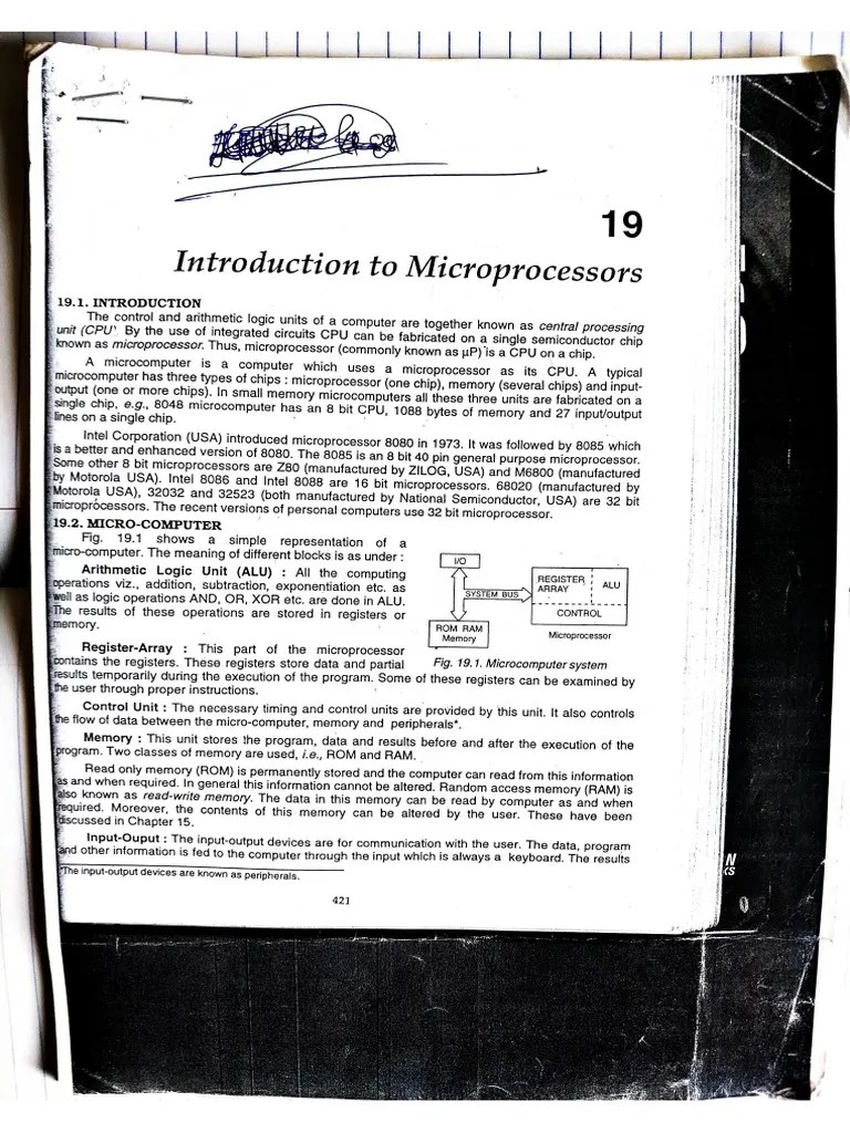 Introduction To Microprocessors | PDF