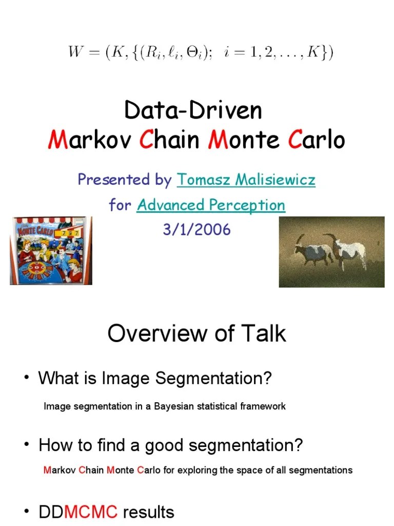 Data Driven Markov Chain Monte Carlo | PDF | Image Segmentation ...