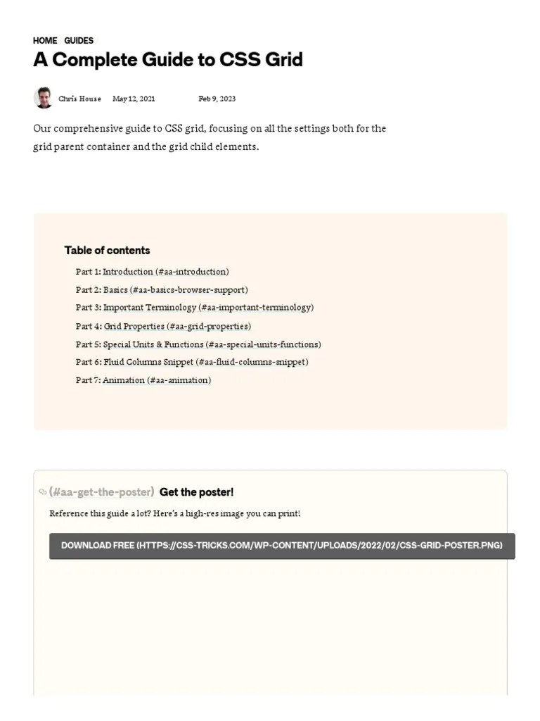 A Complete Guide To CSS Grid - CSS-Tricks - CSS-Tricks | PDF | Page ...