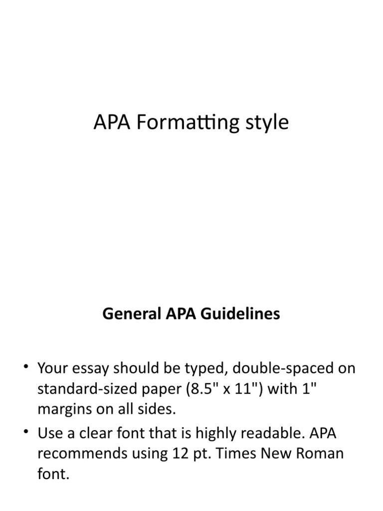 APA Formatting Style | PDF | Digital Object Identifier | Citation