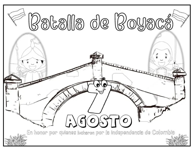Actividad 7 De Agosto Batalla De Boyacá Para Colorear | PDF