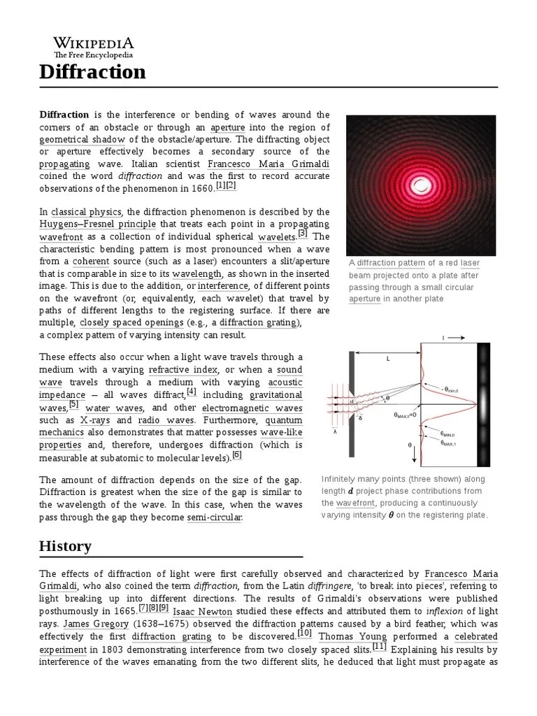 Diffraction | PDF