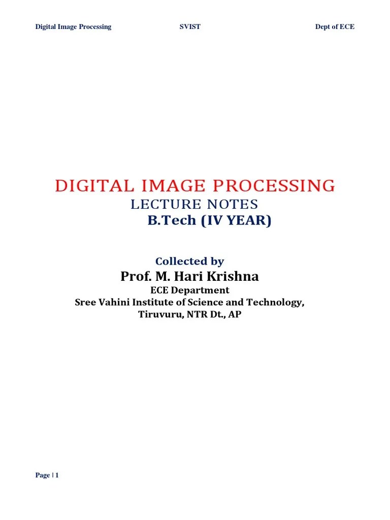 Digital Image Processing-MHK | PDF | Data Compression | Computer Data ...