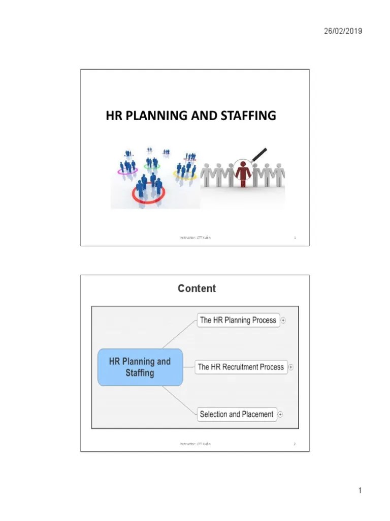 Part 4 HR Planning And Staffing | PDF | Recruitment | Human Resources