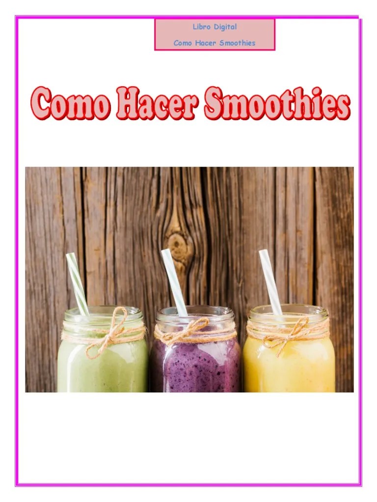 Como Hacer Smoothies | PDF | Zalamero | Helado
