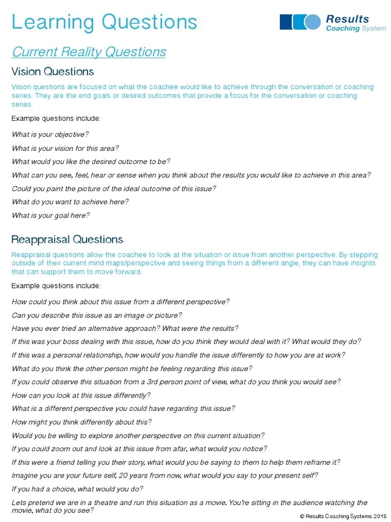 Learning Questions | PDF | Thought | Experience