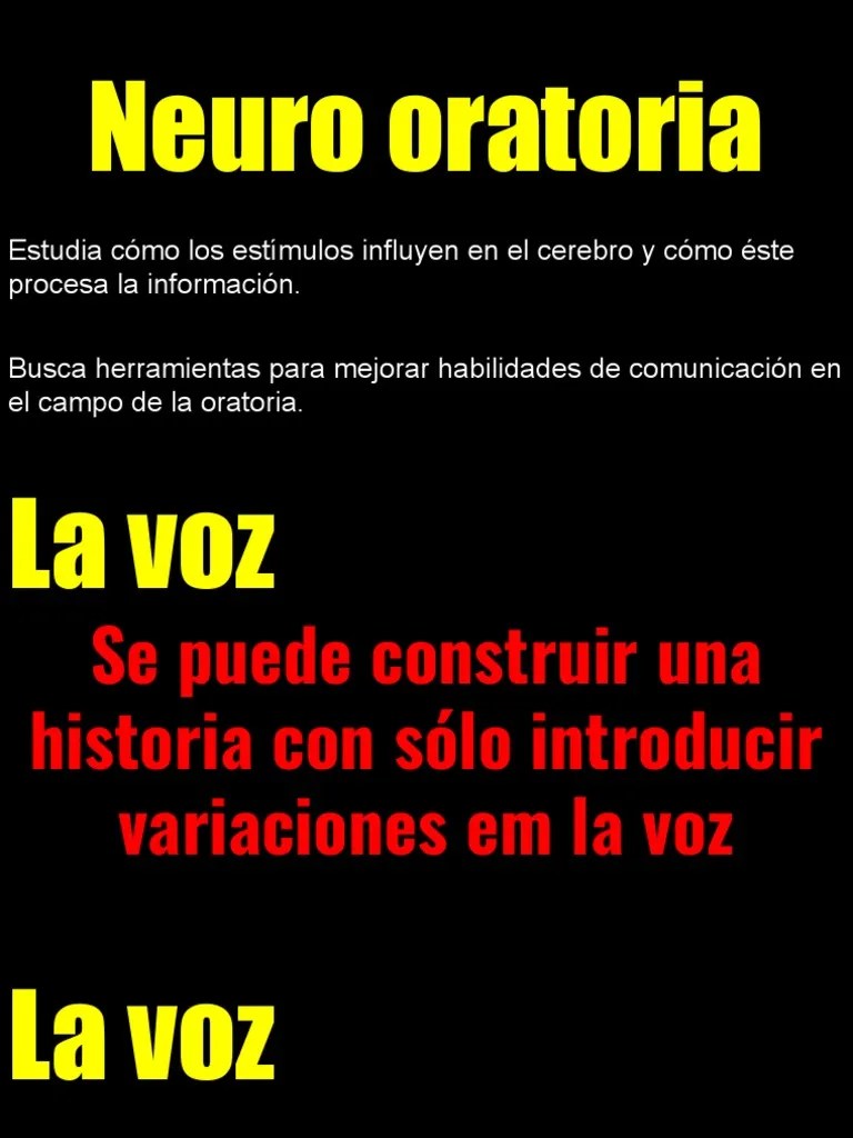 Oratoria Y Storytelling - Neuro Oratoria | PDF