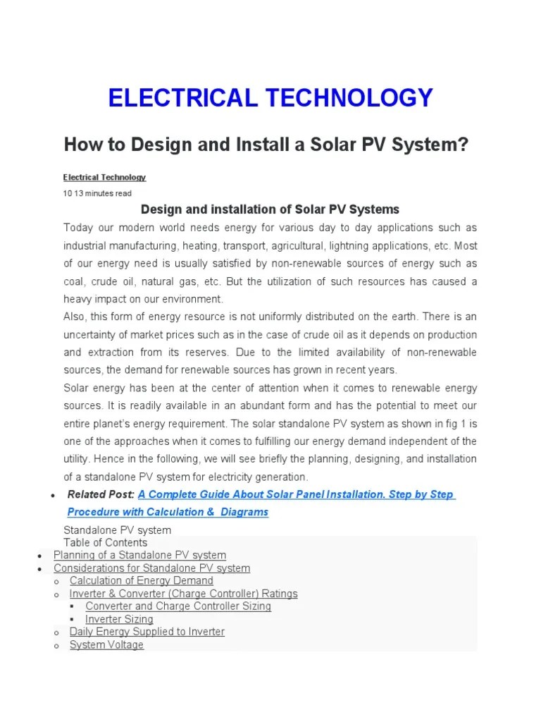 Solar | PDF | Photovoltaic System | Photovoltaics
