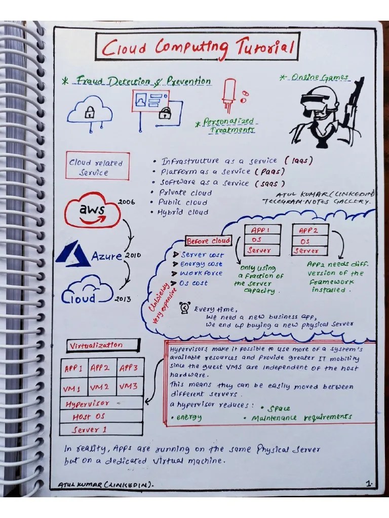 ?cloud Computing ? Tutorial Short Notes | PDF