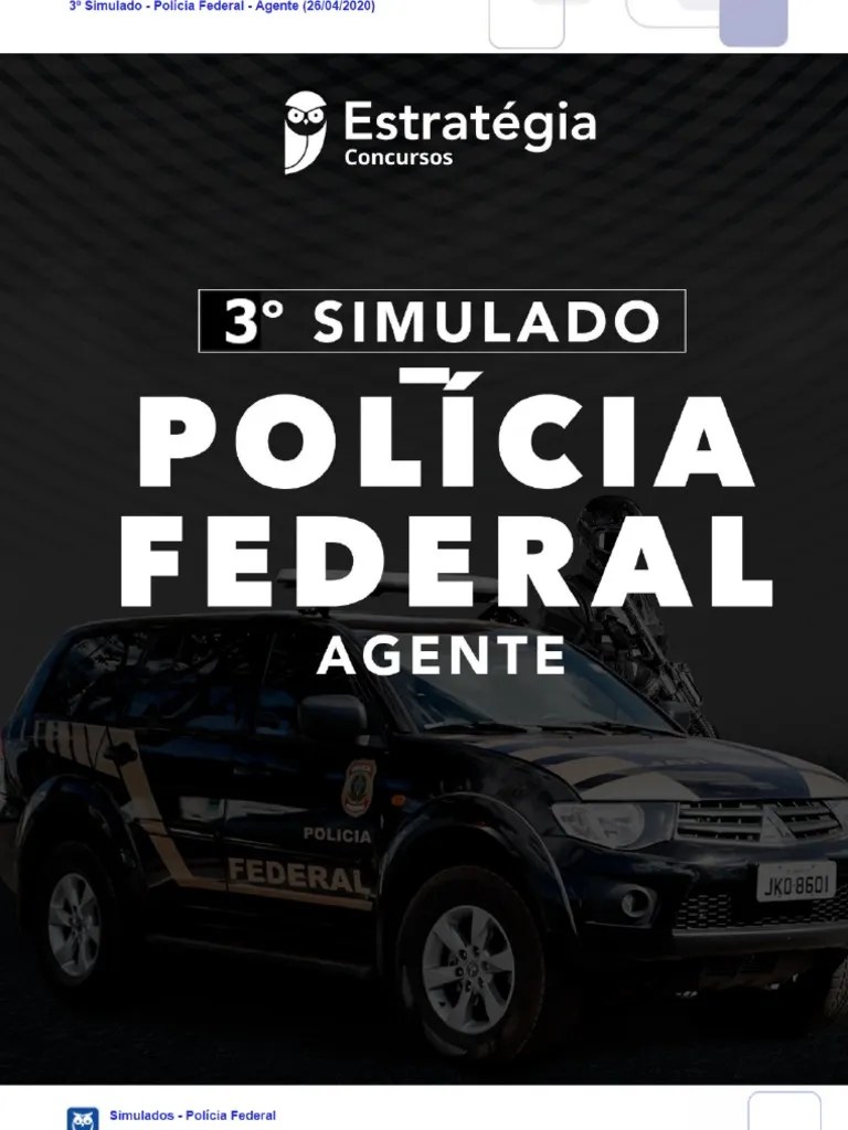 3 Simulado Policia Federal Agente 26 04 2020 V1c1 | PDF