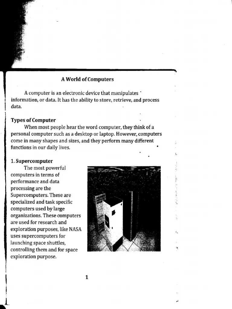 Grade 5 Computer Notes | PDF