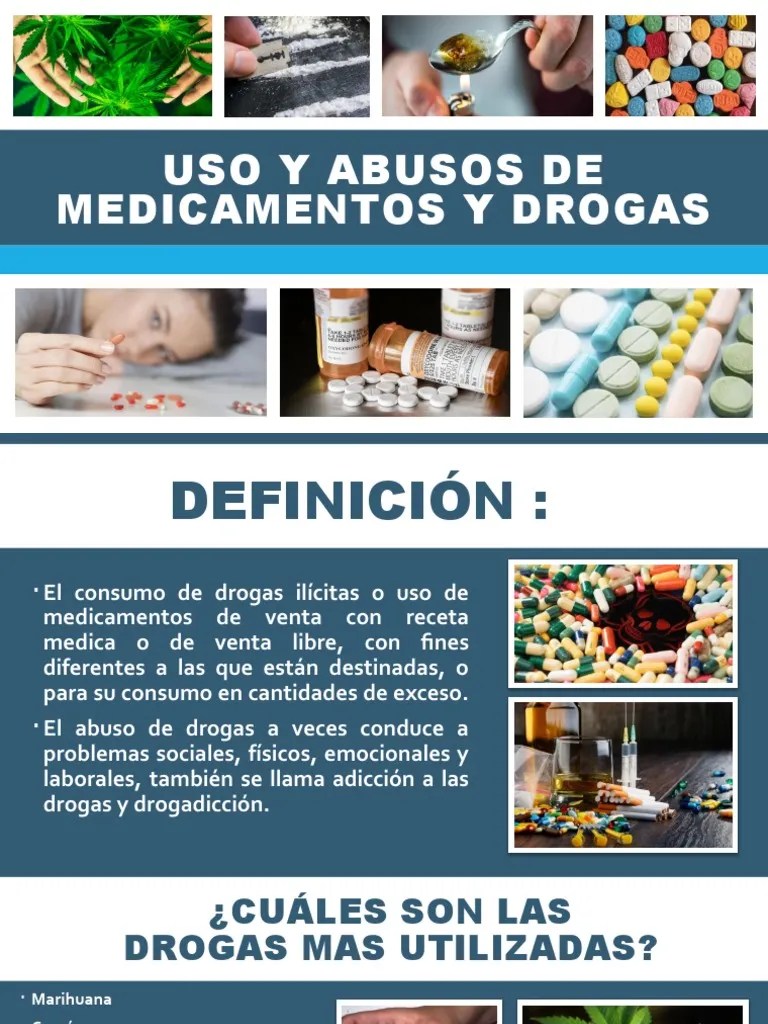 Uso Y Abusos De Medicamentos Y Drogas | PDF | La Dependencia De ...