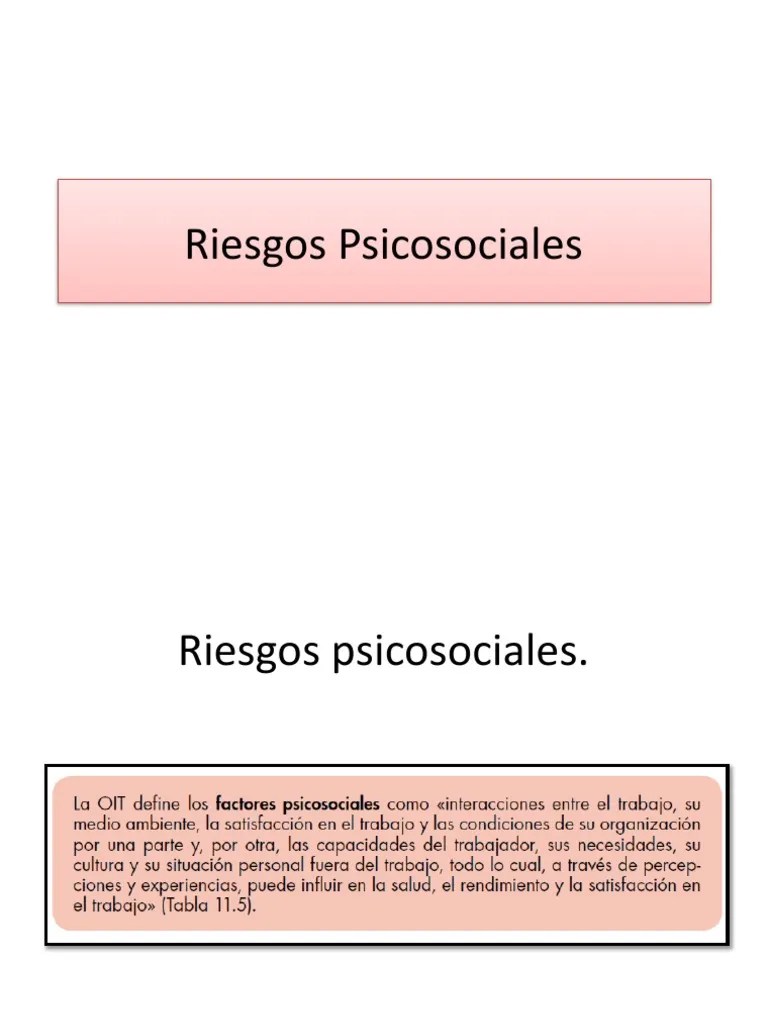 Riesgos Psicosociales, Seguridad Y Señalizacion | PDF | Business