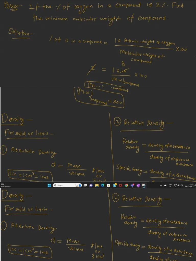 Empirical And Molecular Formula | PDF