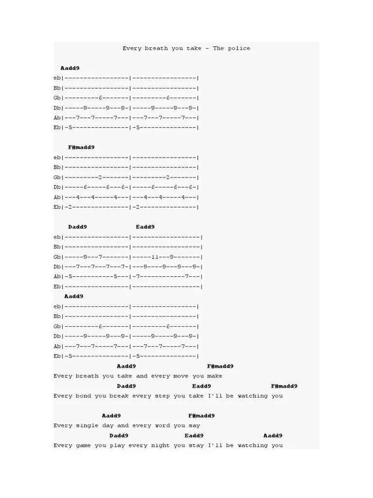 Every Breath You Take | PDF