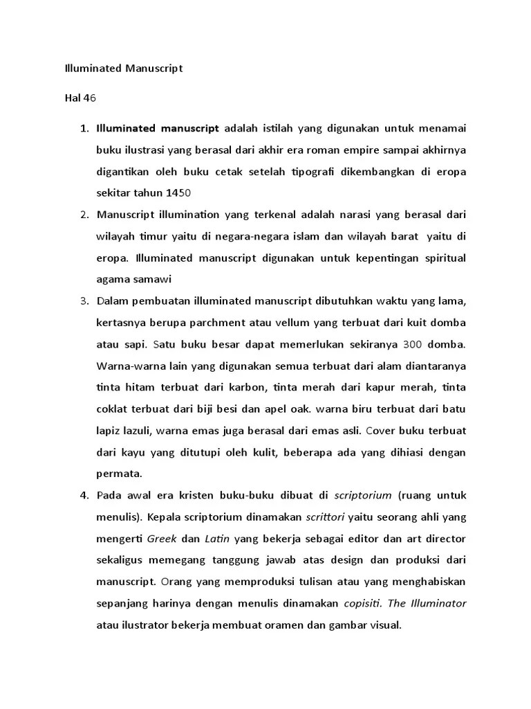 Illuminated Manuscript | PDF