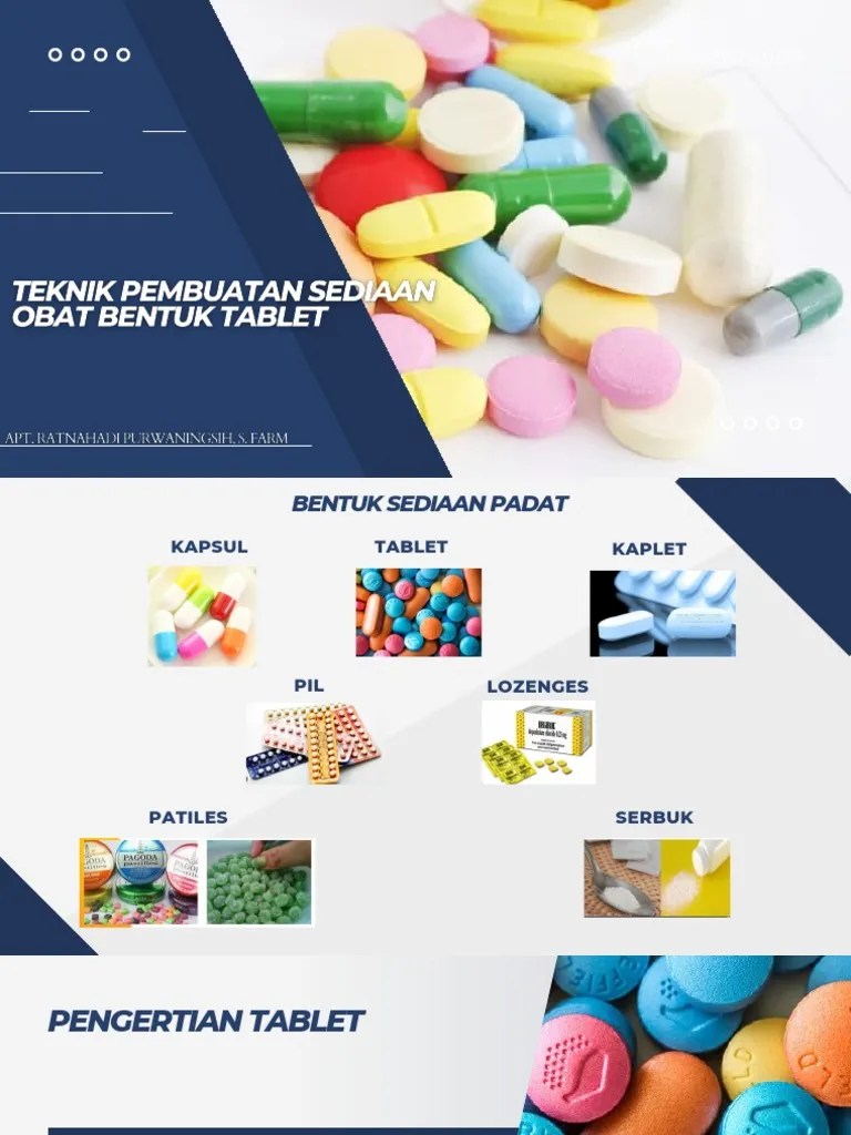 Teknik Pembuatan Sediaan Obat Bentuk Tablet | PDF