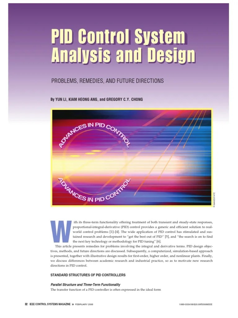 PID Control System Analysis And Design - Ooojjjoo | PDF | Control ...