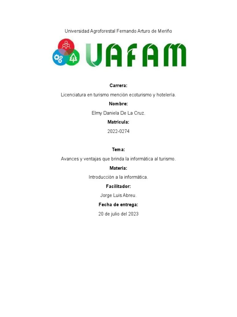 Avances Y Las Ventajas Que Le Brinda La Informatica Al Turismo. | PDF | Turismo | Marketing