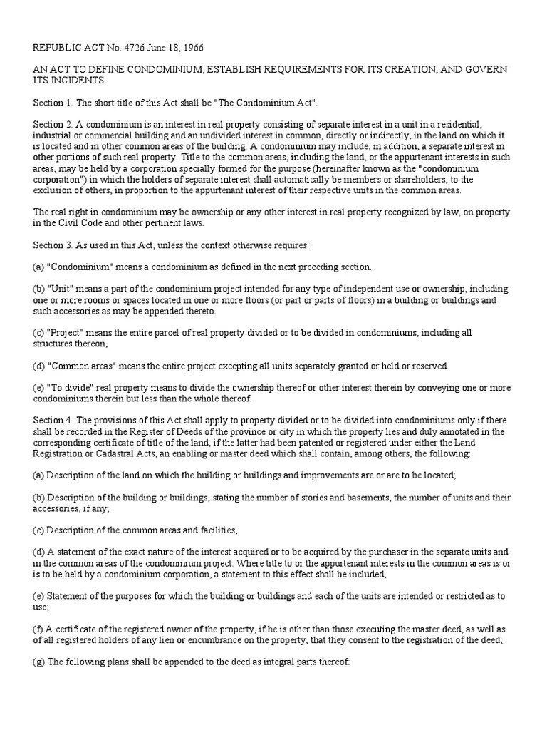 Condominium Act | PDF | Condominium | Corporations