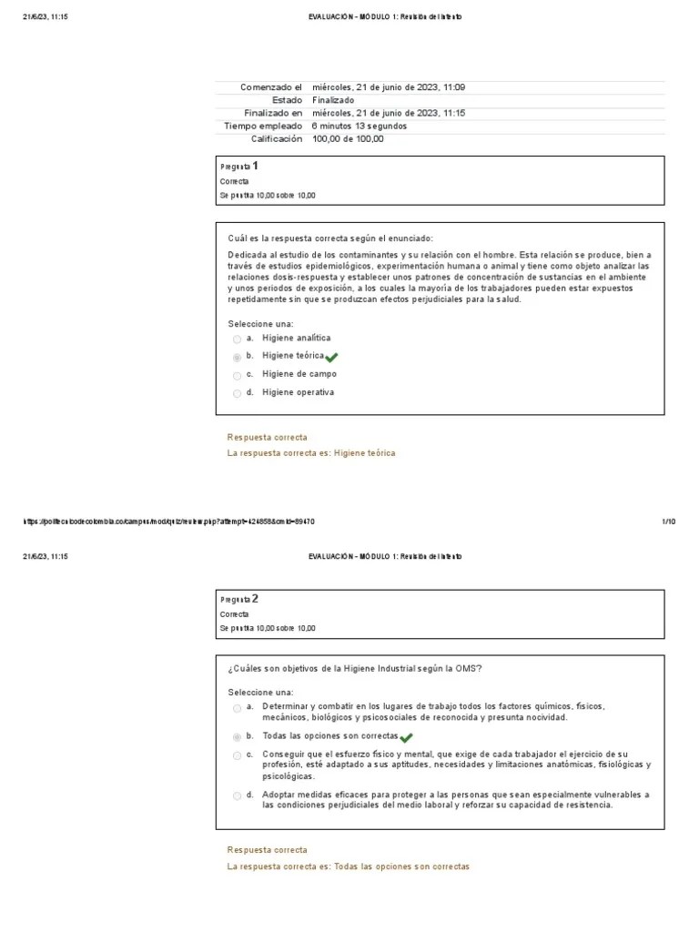 EVALUACIÓN - MÓDULO 1 - Revisión Del Intento | PDF