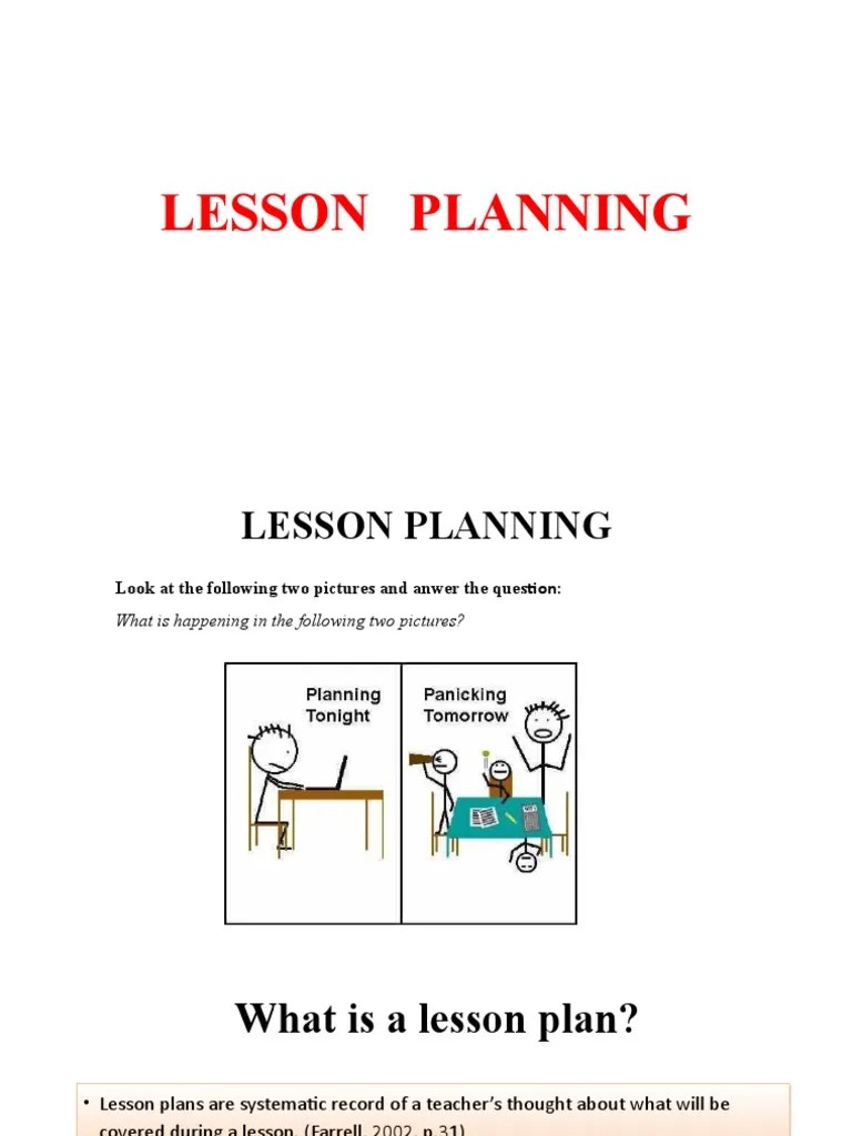 Lesson Planning - Introduction | PDF