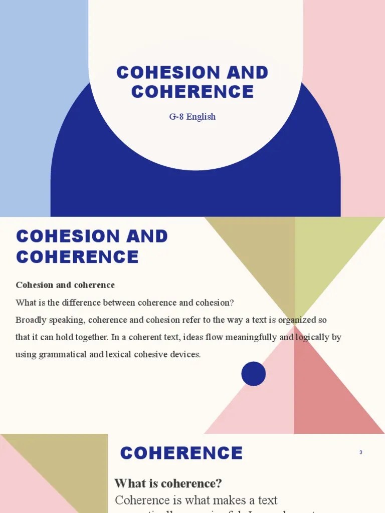 Cohesion-and-coherence | PDF | Ellipsis | Language Mechanics