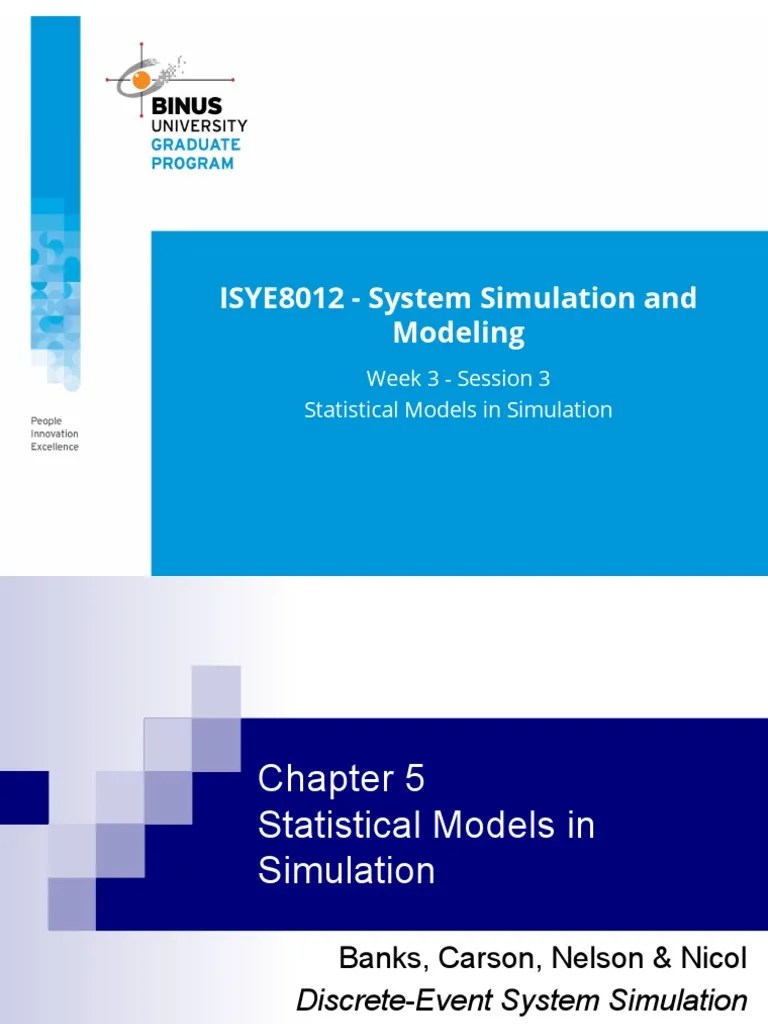 PPT3 - Statistical Models In Simulation | PDF | Probability ...