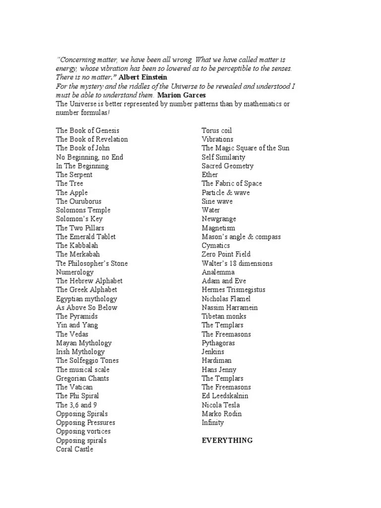 For The Mystery And The Riddles Of The Universe To Be Revealed And ...