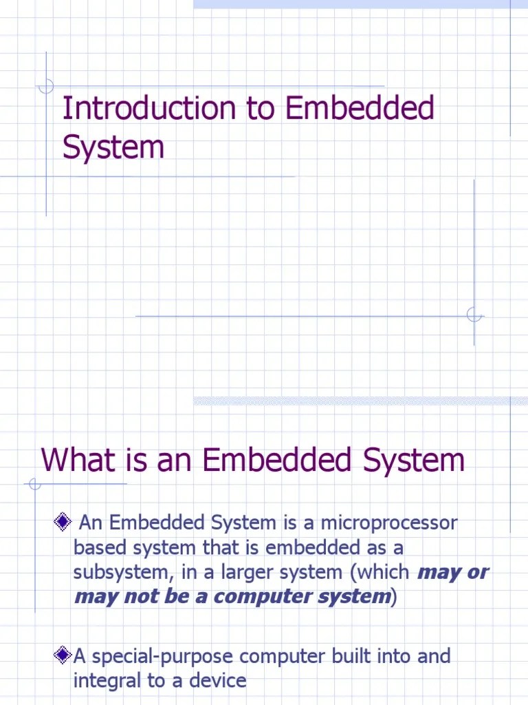Introduction To Embedded System | PDF