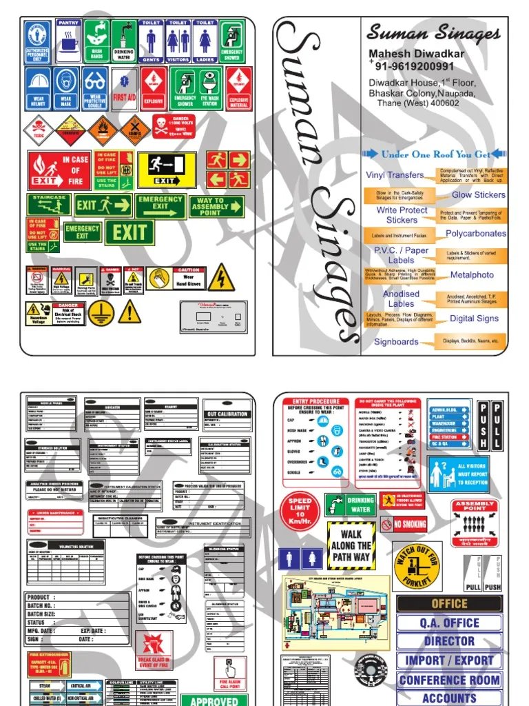 Industrial Safety Posters  PDF.
