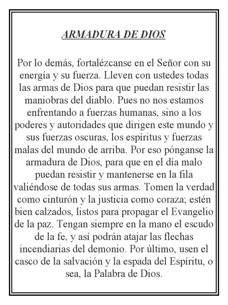 Armadura De Dios | PDF