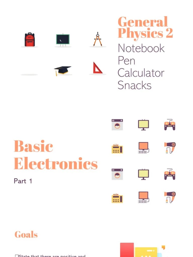Basic Electronics Part 1 | PDF | Electric Current | Electric Charge