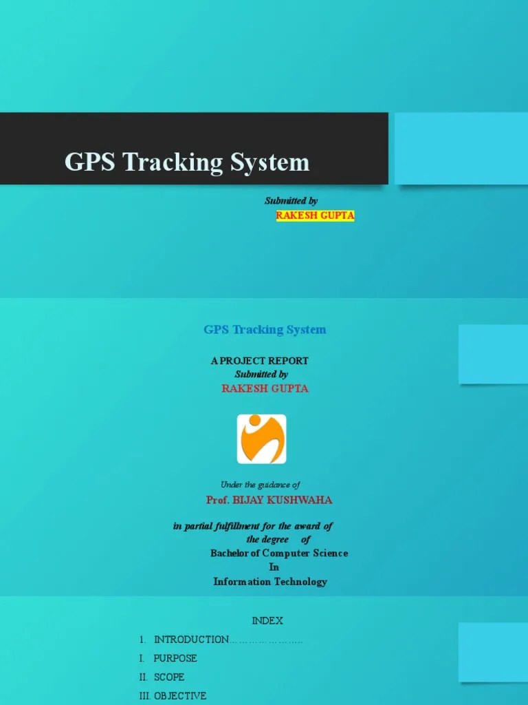 GPS Tracking System | PDF