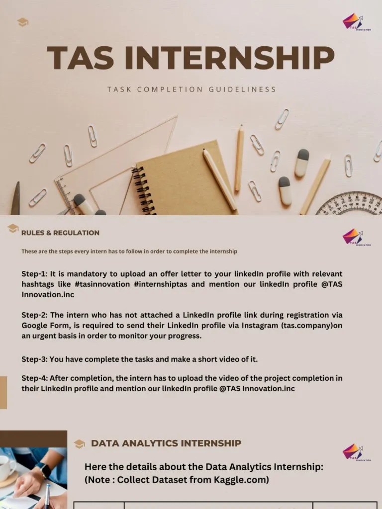 Data Analytics Internship | PDF
